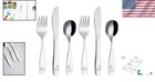 Kids 6-piece Dinosaur Engraved Flatware Set - Stainless Steel   Dishwasher Safe