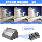 60 48 36w Led Wall Pack Light With Dusk-to-dawn Outdoor Lights 3000k 4000k 5000k