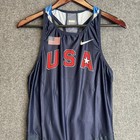 Nike Pro Elite Team Usa Running Speed Suit Mens Xl Blue Track Field Made In Usa
