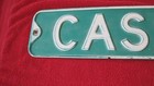 Vintage Retired  cass St  24 X 6 Embossed Road street Sign
