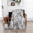Luxury Soft Real Rabbit Fur Throw Warm Large Sofa Bedspread Blanket 55 1 x62 9 