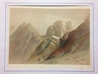 Sinai 1845 David Roberts Antique Very Large Lithographic View 19e Century