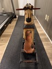 Vintage Wooden Rocking Carousel Horse Hand Carved   Painted Beautiful Folk Art