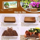 Pack Of 10 Organic Coco Coir Bricks- 100  Natural Compressed Coco Peat Brick Coc