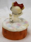 Kitten With Heart Ceramic Trinket Box