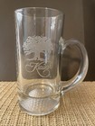 Kiawah South Carolina Etched Glass Beer Mug With Indented Golf  Ball Shape Base