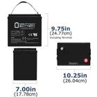 Ml200-6gc2 6v 200ah Sla Agm Battery With Internal Thread For Golf Carts