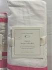 Pottery Barn Baby Organic Harper Crib Skirt   Quilted Sham Nwt Pink