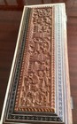 Antique Box Anglo Indian Vizagapatam Sandalwood Inlaid Carved Oblong