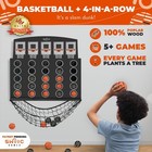 Swooc Games - Low Post Lineup      Wall Mounted Giant Basketball 4 In A Row W     