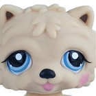 Lps  1208 Dog Littlest Pet Shop Chow Chow Authentic 2007 Tan Gen 3 Blue Eyes Vg