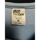 Dear Evan Hansen Broadway Musical Blue Striped  Golf Polo Mens Xl   a23 
