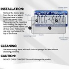 2x Motorcycle Tag Protector License Plate Cover For 4x7 Inch Motorbike License