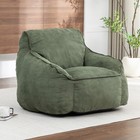 Giant Corduroy Bean Bag Chair Floor Sofa Lounger Armrest Shredded Foam Filled