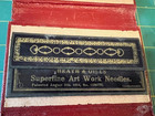 Sewing Needles Antique Heath   Gills Superfine Art Work W case - Feb 1914