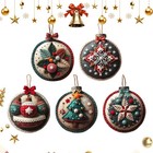 Diy Christmas Felt Patch Kit Holiday Felt Christmas Ornaments  Craft Set Gift