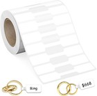 500pcs Jewelry Price Tags  Rectangular Self-adhesive Labels For Ring Display
