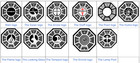 Prop - Lost Tv Dharma Patches Set - All 19 Patches