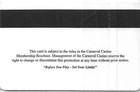 Carnival Casino - Rif  Curacao - 1st Issue Player s Card