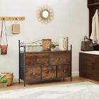 5 Drawers Dresser Bedroom Storage Clothes Organizer Chest Furniture Cabinet Wood