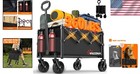 Lightweight Folding Utility Cart With 360   Wheels - Ideal For Shopping   Camping