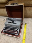 Royal Quiet Deluxe Typewriter Case Gray Vintage Victoria Racimo Celebrity Writer