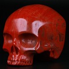 2 8  Red Jasper Carved Crystal Skull  Realistic  Crystal Healing