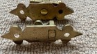 Reclaimed Gothic   Victorian Brass Sash Window Latch Lock Fastener Catch Old