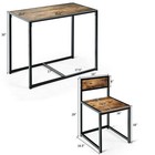 3pcs Dining Set Compact Table And 2 Chair Home Kitchen Breakfast Antique