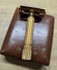 Vintage 1955 Gillette Diplomat Gold Double Edge Tto Safety Razor Box Free Ship
