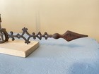 Rare  Vintage Antique Gilt Running Horse Lightning Rod Weathervane Arrow 24   