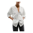  new  Ayr The Tate White Oxford Long-sleeve Shirt     Women s Size Small