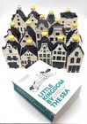Klm Delft Blue Houses Lot Of 14 Bols Miniatures  102  87  85   Rare Guide Book