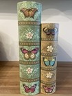 2 Punch Studio Butterfly Faux Book Decorative Box Storage Keepsake 13 5      11   