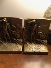 Rare 2pc  Set Bronze Bookends