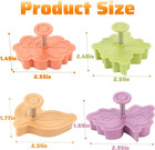 Cake Leaves Cookie Cutter Baking Mold  Pie Crust Cutters  Set Of 4  Assorted Col