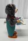 Vintage 1960s Cubby The Reading Bear Alps Mechanical Wind-up Tin Litho Toy Japan