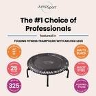 Jumpsport 550f Pro Indoor Lightweight 44 Inch Folding Fitness Trampoline  Black