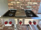 Wolf 36  Gas Range Top  - Srt364g  4 Burners And Griddle