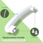 Microwave Door Handle For Ge Jvm3160df2ww Jvm3160df1ww Jvm3160df3ww Jvm3160df1cc