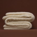Cashmere Wool Blanket Ecru   Luxury Natural Wool   Warm   Soft   Handmade