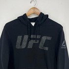 Reebok Ufc Hoodie Men s Size M Black Pullover Drawstring Logo 2018