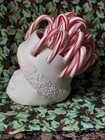 Ceramic Bisque    ready To Paint    Santa Candy Cane Holder