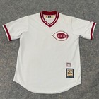 Majestic Tony Perez Cincinnati Reds Jersey  24 White red Cooperstown Mens Medium