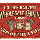 Vintage Advertising Sign Print Feed And Seed Store Retro 1940s  5  X 7  Accent