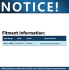 Front Rear Brake Pads W hardware For 2016 2017 2018 2019 2020 2021 Chevy Malibu