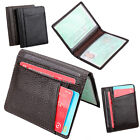 Thin Men Short Wallet Bifold Leather Credit Card Holder Purse Billfold Best Gift