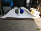 Large  Salvaged Architectural Pediment With Urn Detail  9 5 Feet Wide X 28 5 h