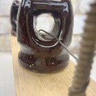 Set Of 4 Vintage Brown Ceramic Porcelain Telephone Telegraph Insulators  3   