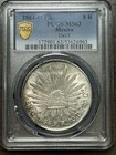 1864-o Mexico Oaxaca Silver 8 Reales  Pcgs Ms-63